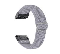 Cinturino in nylon elastico da 20 mm for Garmin Fenix 7S 6S Pro 5S Plus Cinturino sportivo in tessuto for Garmin Fenix 8 43mm cinturino(Gray,20mm Fenix 6S Pro)