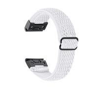 Cinturino in nylon elastico da 20 mm for Garmin Fenix 7S 6S Pro 5S Plus Cinturino sportivo in tessuto for Garmin Fenix 8 43mm cinturino(WHITE,20mm Fenix 8 43MM)