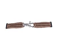 Cinturino in nylon intrecciato marrone da 24 mm per Suunto 7/9/D5i