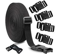 Cinturino in nylon, Nero , 1.5 inch
