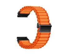 Cinturino in nylon Ocean Loop da 20 22 26mm for Garmin Watch Fenix 5 5S 6 Plus 7 Pro 7S 7X 8 AMOLED 43 47 51 Enduro 2 3 Band(Orange,22mm)