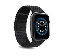 Cinturino in nylon per Apple Watch 42 44 45 49 mm con passante - Nero