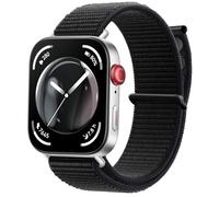 Cinturino in Nylon per Huawei Watch Fit 3, Traspirante e Regolabile, Sportivo di Ricambio per Huawei Fit 3, Femme Homme, Nero Puro