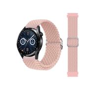 CINTURINO INF JLT07-24D - in nylon intrecciato, compatibile con Huawei, Xiaomi, Garmin Rosa, Nylon intrecciato, fibbia in metallo