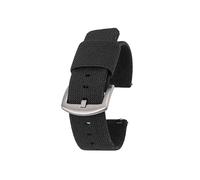 Cinturino in nylon per orologio con barre a molla a sgancio rapido Black 20 mm