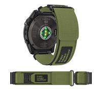 CINTURINO INF in nylon regolabile per orologio Garmin Approach S60/S62 Quatix 5/5 Verde, Nylon