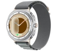 Cinturino in nylon per Samsung Galaxy Watch 8/8 Classic Alpine Loop, colore grigio