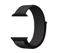 Cinturino in nylon sportivo compatibile con Apple Watch 38/40/41/42/44/45/46/49mm, cinturino in nylon nero riflettente regolabile e traspirante, intrecciato, adatto a donne e uomini, compatibile con A