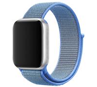 Cinturino in nylon sportivo compatibile con Apple Watch 38/40/41/42/44/45/46/49mm, cinturino intrecciato in nylon blu Tahoe regolabile e traspirante, compatibile con Apple Watch Series Ultra 11/10/9/8