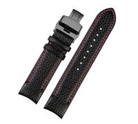 Cinturino in pelle bovina da 22 mm, compatibile con EDIFICE Casio EQB-800BL 500 501 900, cinturino in silicone per orologio da polso da uomo, nero