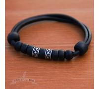 Cinturino IN Pelle Bracciale Uomo Acciaio Inox Qualità Surfista Donna
