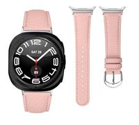 Cinturino in pelle compatibile per Samsung Galaxy Watch Ultra 47 mm Uomo/Donna Braccialetti Compatibile per Samsung Galaxy Watch Ultra (2025/2024) Cinturino, Mittelgroße, Acciaio inossidabile, Nessuna