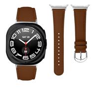 Cinturino in pelle compatibile per Samsung Galaxy Watch Ultra 47 mm Uomo/Donna Braccialetti Compatibile per Samsung Galaxy Watch Ultra (2025/2024) Cinturino, Mittelgroße, Acciaio inossidabile, Nessuna