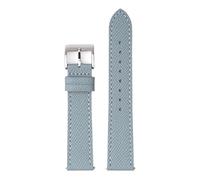 Cinturino in pelle da 18 mm, 20 mm e 22 mm, cinturino in vera pelle con impronta palmare in rilievo, cinturino universale da lavoro e casual, a sgancio rapido, realizzato a mano(Grey grey line 1,18mm)