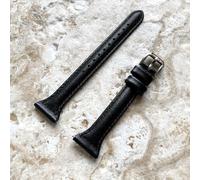 Cinturino In Pelle Nera Slim Per Garmin Approach S12, S40 CT10 -B20