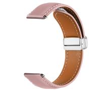 Cinturino in pelle per Galaxy Watch 5 / 5 Pro / 4 fibbia magnetica rosa