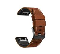 Cinturino in pelle Quickfit + silicone adatto for Garmin Marq Adventurer Atleta Golfista Captain Aviator Gen 2 Epix Pro 2 51mm 47mm Cinturino(Brown-01,MARQ Captain (Gen 2))