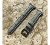 Cinturino In Pelle Slim Glitter Argento Per TicWatch Pro 3 E2 S2 E GTX - B22