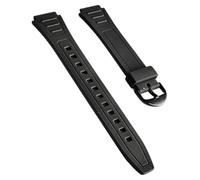 Cinturino in resina originale per Casio W-800H, cinturino di ricambio con larghezza di 18 mm, compatibile con orologi digitali, nero, silicone, no gemmstone