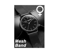 (Cinturino in rete da donna) Orologio da polso personalizzato con il tuo nome inciso sul quadrante,