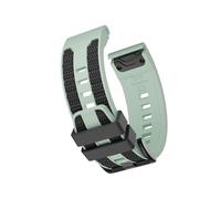 Cinturino in silicone 22/26mm for Garmin Quatix 8/Fenix8/Tactix 47/51mm 7 7X 6 6X Pro Forerunner 970 965 Enduro 3 2 Sostituisci cinturino(Light green black,22mm Fenix 8 47mm)
