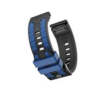 Cinturino in silicone 22/26mm for Garmin Quatix 8/Fenix8/Tactix 47/51mm 7 7X 6 6X Pro Forerunner 970 965 Enduro 3 2 Sostituisci cinturino accessori(Black blue,22mm 7/6/5)