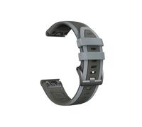Cinturino in silicone 22mm 26mm adatto for Garmin Fenix 8 7 Pro/Quatix 6 6X 5X/Epix Pro Gen 2 47mm 51mm(Grey brown,Q ui ck f it 26mm)