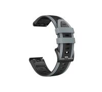 Cinturino in silicone 22mm 26mm adatto for Garmin Fenix 8 7 Pro/Quatix 6 6X 5X/Epix Pro Gen 2 47mm 51mm(Black gray,Q ui ck f it 26mm)
