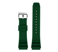 Cinturino in silicone 22mm Compatibile con orologio subacqueo CASIO pesce spada MDV-106 MDV-107 MTP-VD01D cinturino efr-303l da polso uomo arancione verde(Green silver,20mm)