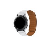 Cinturino in silicone Adatto for Samsung Galaxy Watch 4 5 6 /Gear S3/Active 2/Huawei/Amazfit cinturino mag netico(White,For Samsung watch 4)
