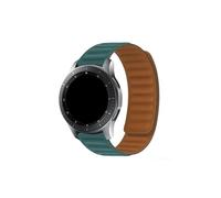 Cinturino in silicone Adatto for Samsung Galaxy Watch 4 5 6 /Gear S3/Active 2/Huawei/Amazfit cinturino mag netico(Peacock green,For Samsung watch 5)