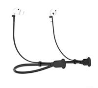 Cinturino in silicone anti-smarrimento per Pro 2a e 3a generazione, progettato per mantenere la posizione degli auricolari durante il movimento o il pendolarismo (nero)