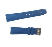 Cinturino in silicone da 20 mm compatibile con OmegaX, Swatch Joint Moon, cinturino polso in gomma for immersioni estremità curva, Rolex, Seiko, Water Ghost(Dark blue)