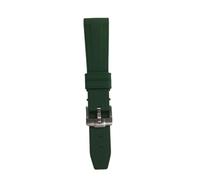 Cinturino in silicone da 20 mm compatibile con OmegaX, Swatch Joint Moon, cinturino polso in gomma for immersioni estremità curva, Rolex, Seiko, Water Ghost(Green)