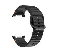 Cinturino in silicone for Samsung Galaxy Watch 8 40mm 44mm Braccialetto sportivo for Galaxy Watch8 Classic 46mm(Black,For Watch 8 44mm)