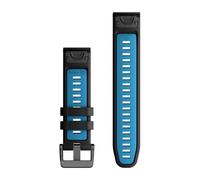 Garmin Quickfit 22 Mm Silicone Strap Nero,Argento Black / Cirrus Blue