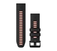 Garmin Quickfit 26 Mm Silicone Strap Nero,Grigio Black / Flame Red