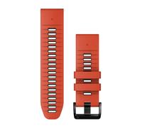 Garmin Quickfit 26 Mm Silicone Strap Arancione Flame Red / Graphite