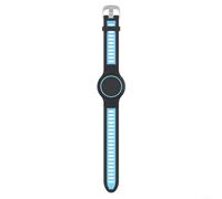 Cinturino in silicone per Airtag con protezione impermeabile e resistenza agli urti, progettato per il comfort dei bambini (blu (Q115))