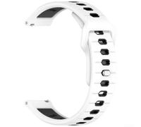 Cinturino in silicone per Amazfit con materiale morbido per un comodo uso quotidiano e per allenarsi, vestibilità regolabile per la maggior parte dei polsi (bianco)