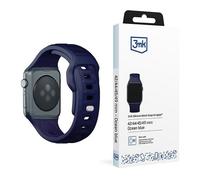 BAND 3MK Correa de Silicona Apple Watch 3MK 42/44/45/49mm Azul Océano Blu, Silicone, Acciaio inox