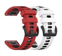 Cinturino in silicone per Garmin Instinct 2X/ Instinct 2X Solar/Fenix 7X/ Fenix 6X/ Fenix 5X Solar Pro Plus Sapphire Sport Quick Fit