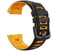 Cinturino in silicone per Garmin Instinct Watch cinturino di ricambio per Instinct Tide/Esports/solar/braccialetto tattico (colore: nero giallo, dimensioni: Garmin Instinct)