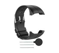 Cinturino in silicone per orologio GPS Polar M400 M430 da 65-95 pollici, nero