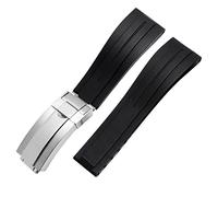 Cinturino in silicone per orologio Rolex con cinturino pieghevole Sport 20 mm 21 mm cinturino in gomma, 21mm, Legno