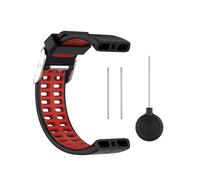 INF Cinturino in silicone per Polar V800 GPS, traspirante, morbido e flessibile, chiusura sicura, vestibilità regolabile, elegante design bicolore, 1 cinturino + 1 set di attrezzi incluso