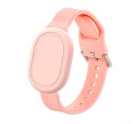 Cinturino in silicone per Xiaomi Tag, cinturino anti-perdita per bambini con custodia protettiva, cinturino morbido delicato sulla pelle per bambini, adatto per 213 x 16 mm (rosa)