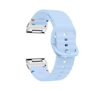 Cinturino in silicone QuickFit da 26mm e 22mm for Garmin Fenix 8, 47mm e 51mm, E 7, 7X, 6X Pro, 5X Plus, Epix Pro Gen 2/Enduro 3. accessori(Blue silver,22mm)