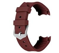 Cinturino in silicone resistente da 21 mm universale curvo per orologio cinturino marrone solido per uomini e donne