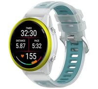 Cinturino in silicone traspirante per Garmin Forerunner 570 42 mm/Vivoactive 6 5/Venu 2 Plus, cinturino sportivo a sgancio rapido per Approach S50 S44 S42 S40 S12, Misura unica, Silicone, Nessuna